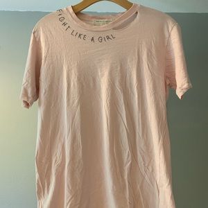 Pink short sleeve t-shirt